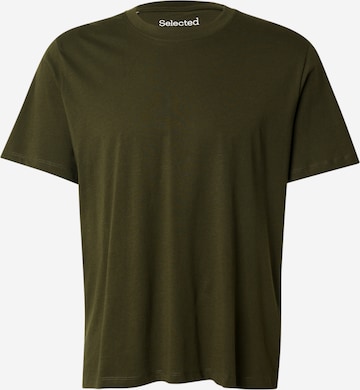 SELECTED Shirt 'SLHASPEN' in Green: front