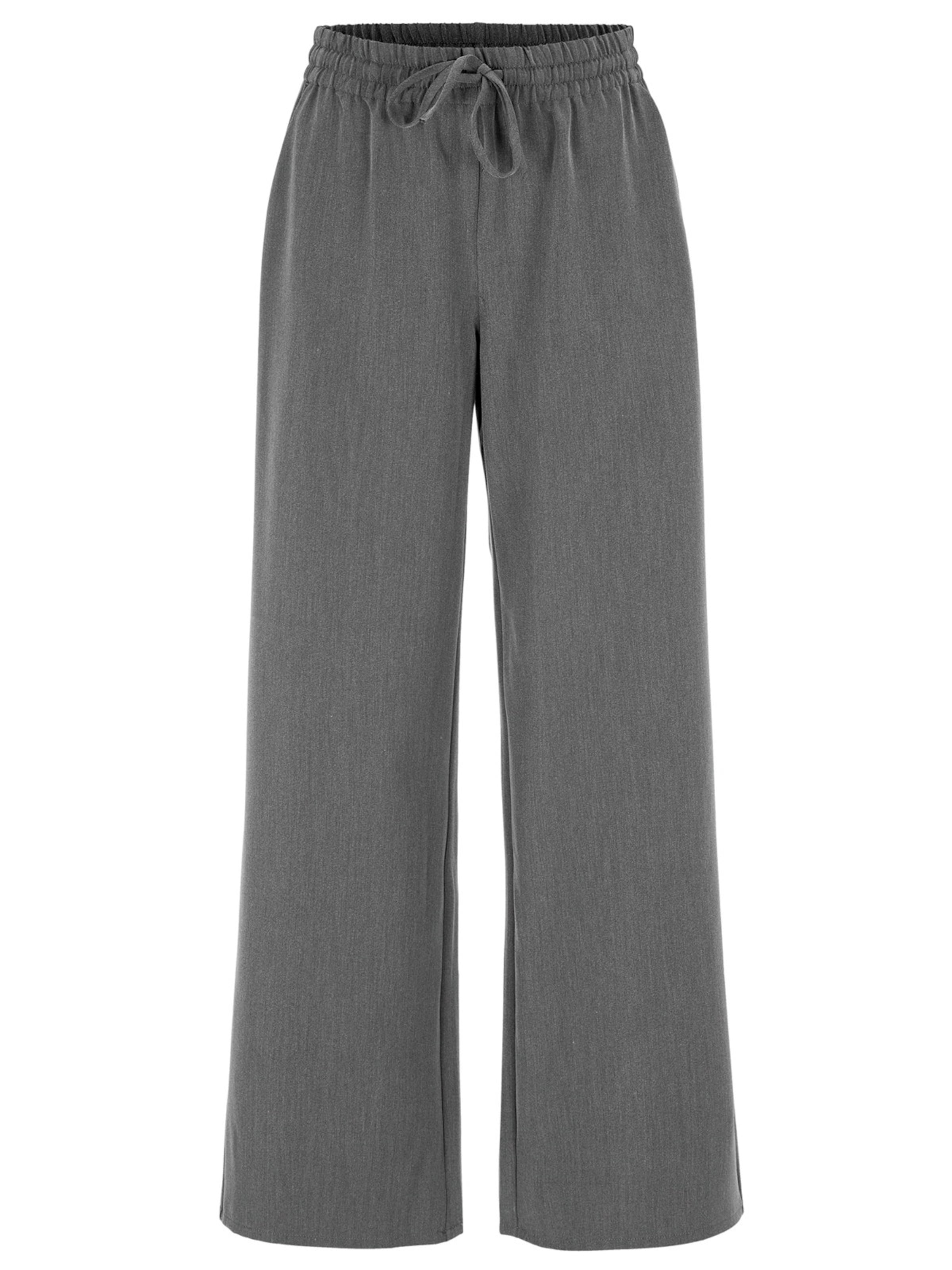 Cellbes of Sweden Wide leg Trousers in Grey: front