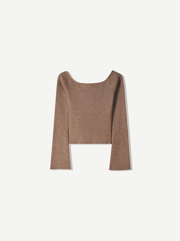 Pull-over Bershka en marron