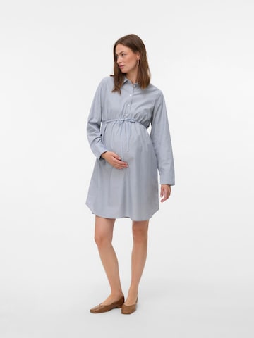 Robe-chemise 'MLSALMA' MAMALICIOUS en blanc