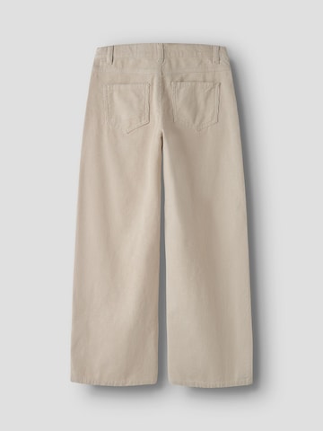 NAME IT - Pierna ancha Pantalón en gris