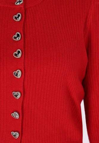 sweeties by leo Knit cardigan in Red