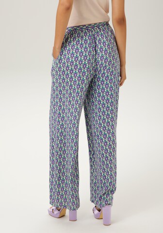 Aniston CASUAL Wide Leg Hose in Blau