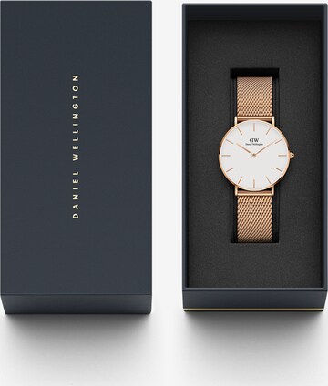 Daniel Wellington Zegarek analogowy 'Petite Melrose RG White' w kolorze złoty