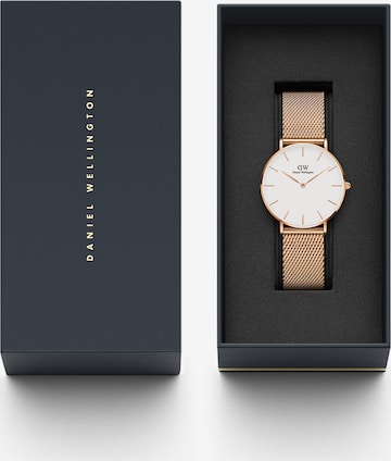 Montre à affichage analogique 'Petite Melrose RG White' Daniel Wellington en or