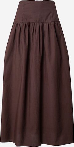 Monki Skirt in Brown: front