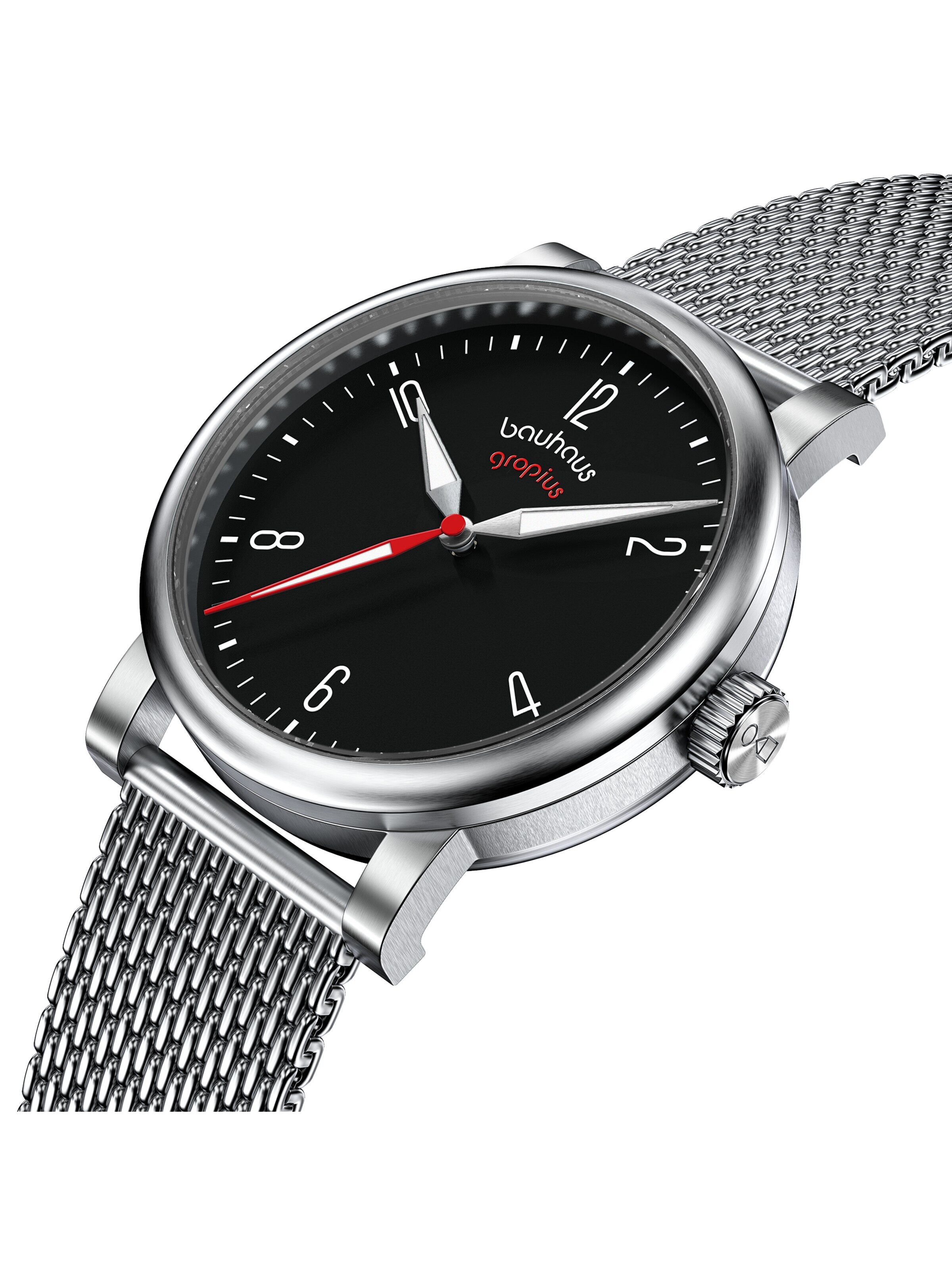 WALTER GROPIUS Analog Watch 'KONTUR' in Silver