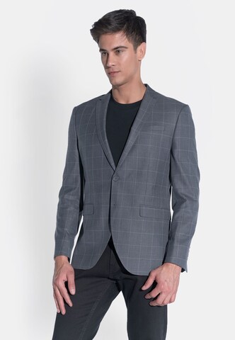 Coupe slim Veste de costume Steffen Klein en gris : devant