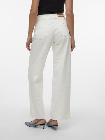 SOMETHINGNEW Wide Leg Jeans 'Rancy' i hvid