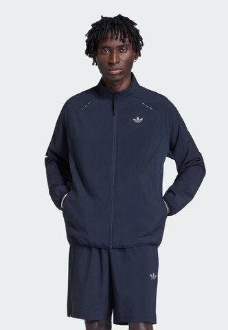 Veste mi-saison 'Tech Trefoil Essentials' ADIDAS ORIGINALS en noir : devant