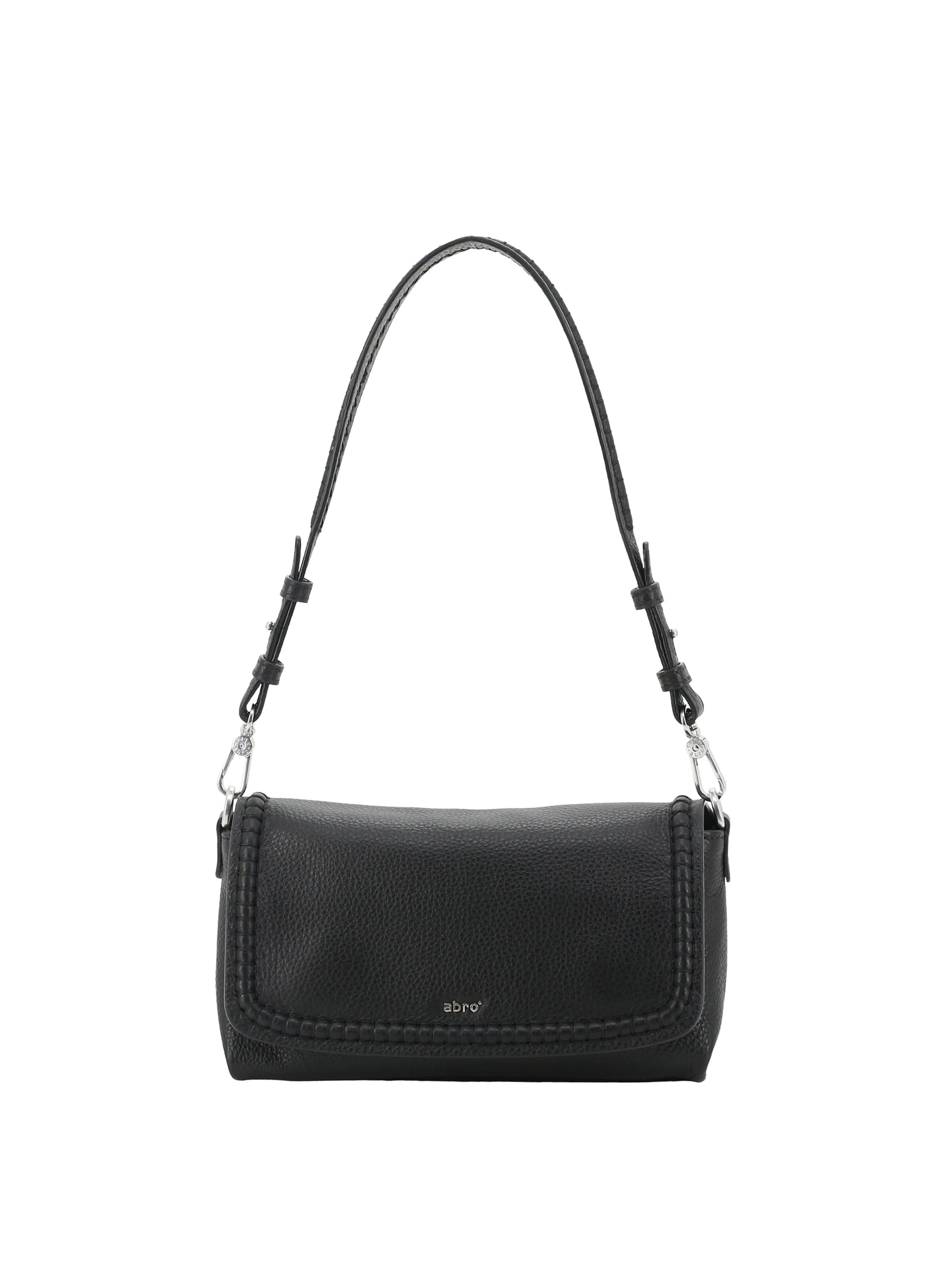 ABRO Schultertasche 'SIGNATURE'‌‌‌‌ in Schwarz: Vorderseite