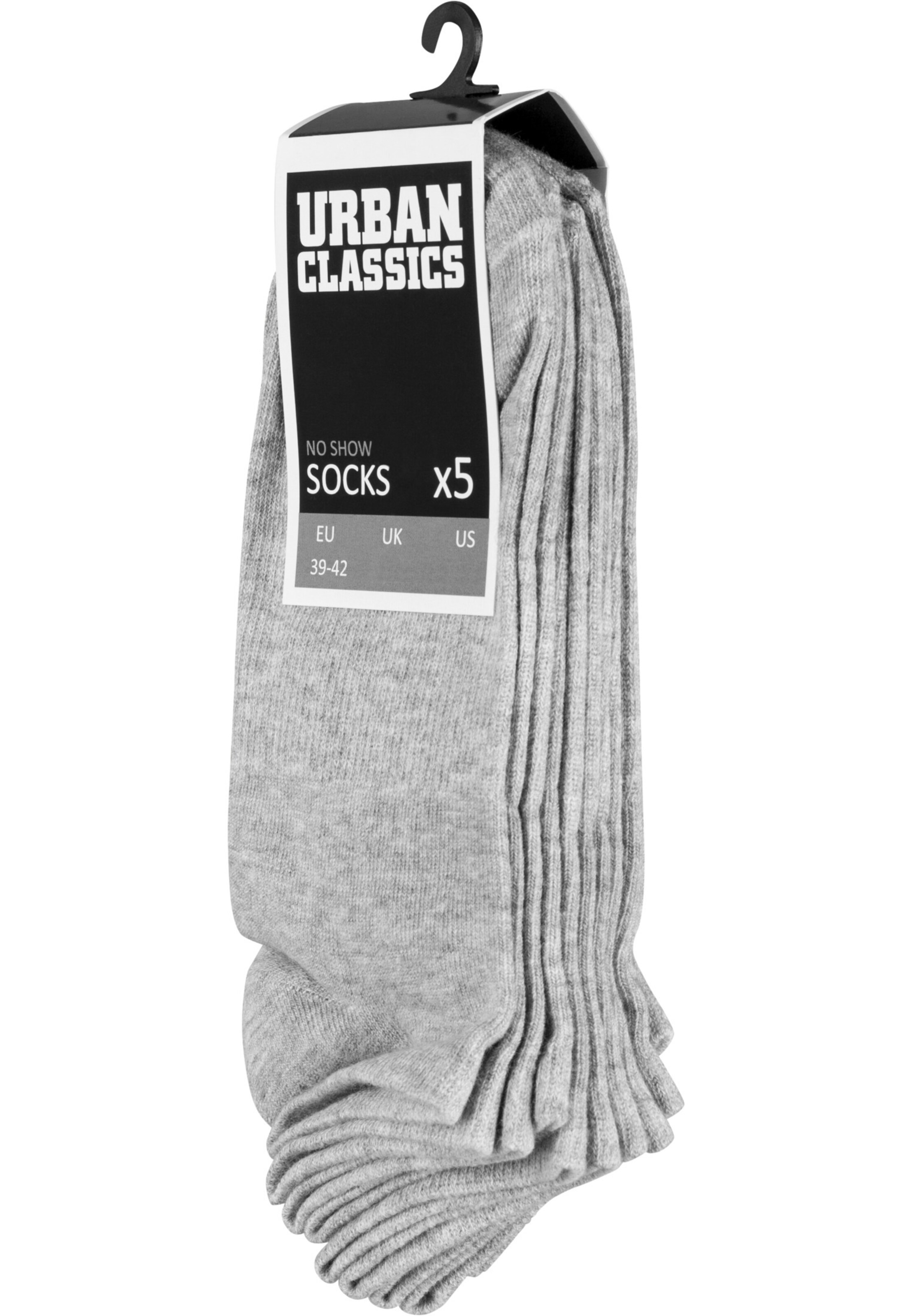 Urban Classics Ponožky 'No Show' – šedá: přední strana