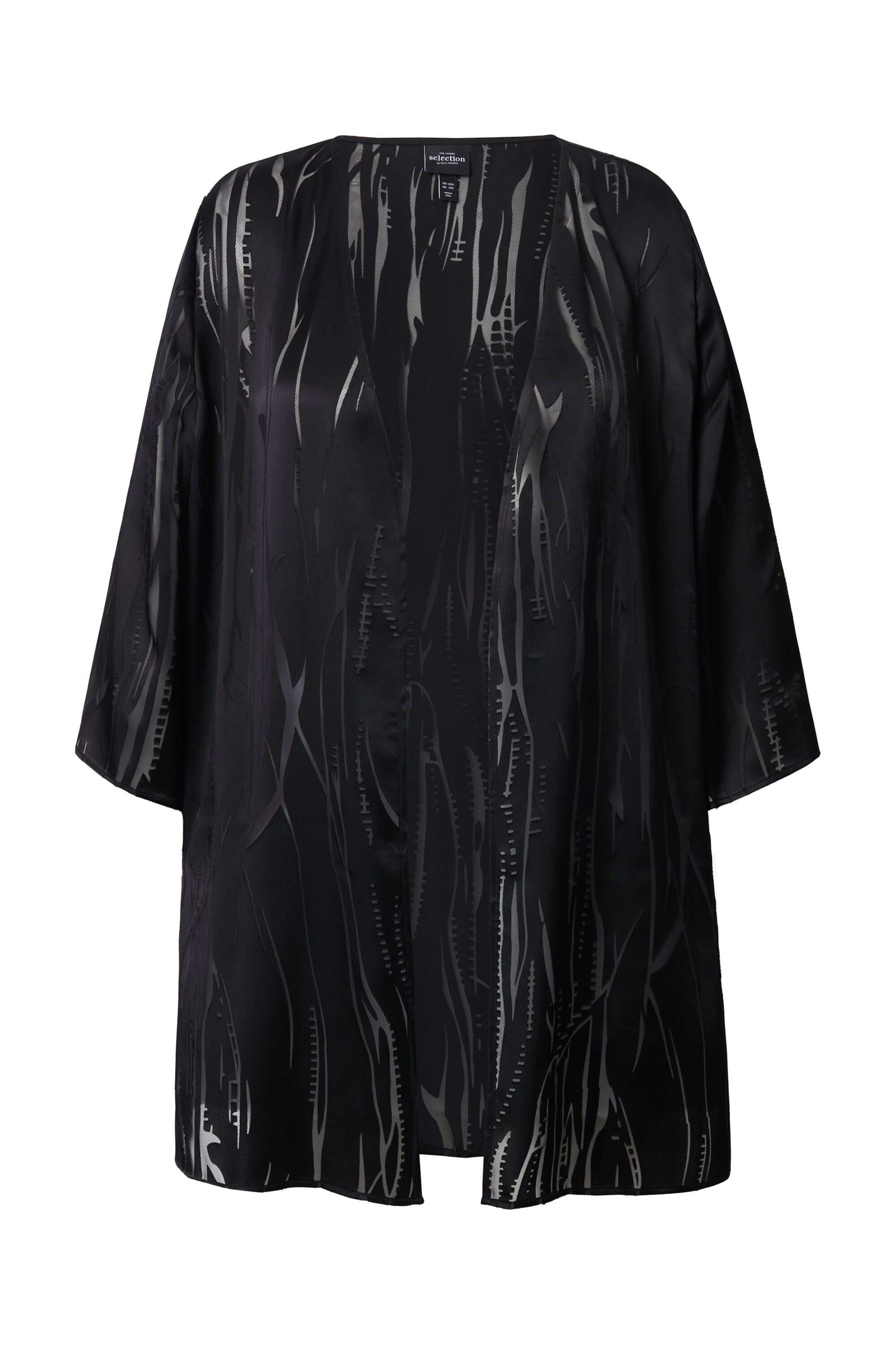 Ulla Popken Bluse in Schwarz: Vorderseite