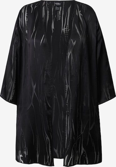 Ulla Popken Bluse in schwarz / transparent, Produktansicht