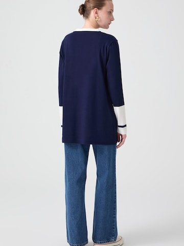 Tunica 'Split Detailed Knit Tunic' di Touché Privé in blu