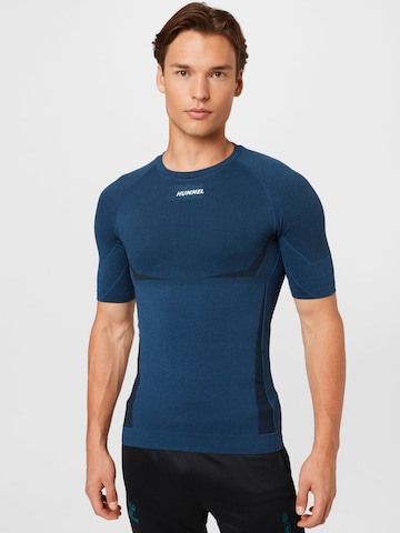 Hummel Functioneel shirt in Blauw: voorkant