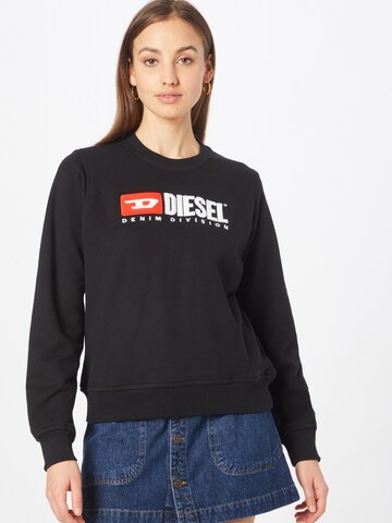 DIESEL Sweatshirt 'REGGY' in Black: front