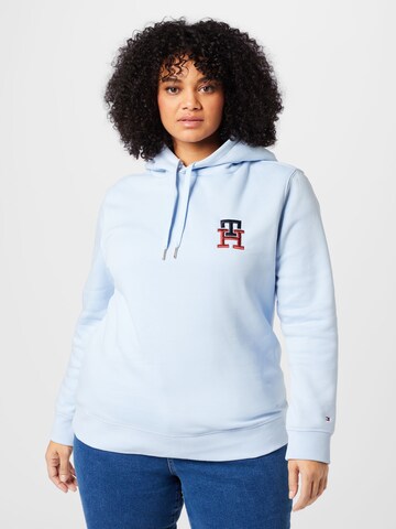 Tommy Hilfiger Curve Mikina – modrá: přední strana