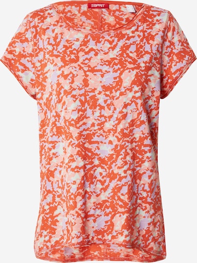 ESPRIT T-shirt i ljusgrön / syrén / orange / rosa, Produktvy