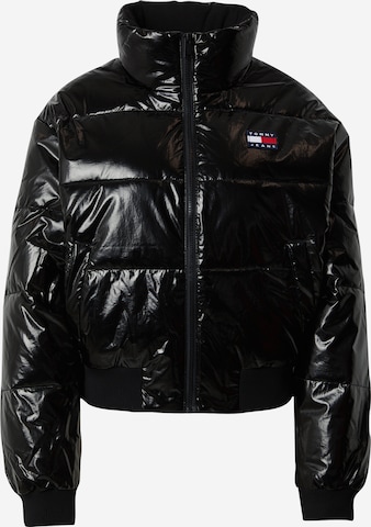 Tommy Jeans Zimní bunda – černá: přední strana