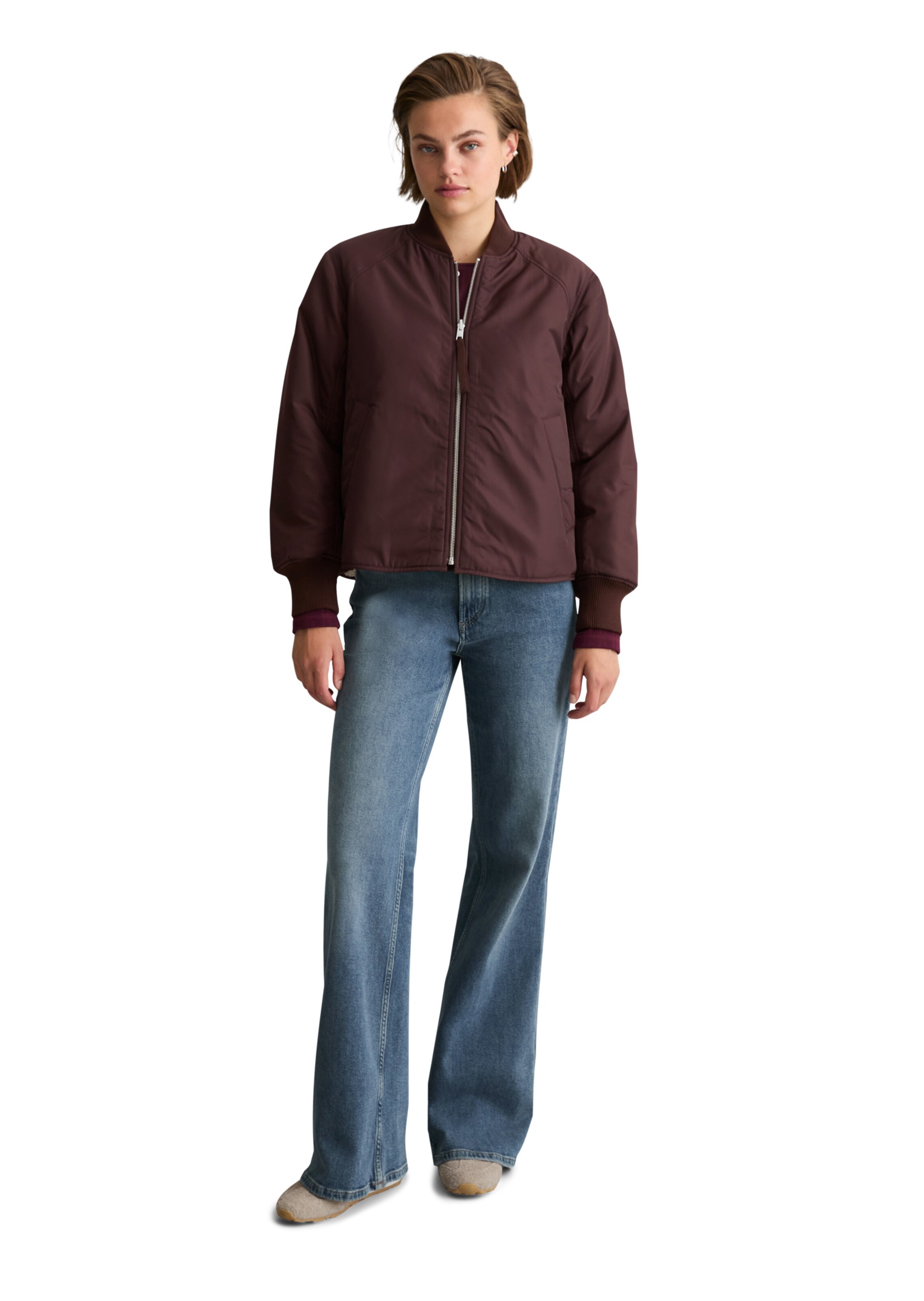 Marc O'Polo DENIM Tussenjas in Bruin: voorkant