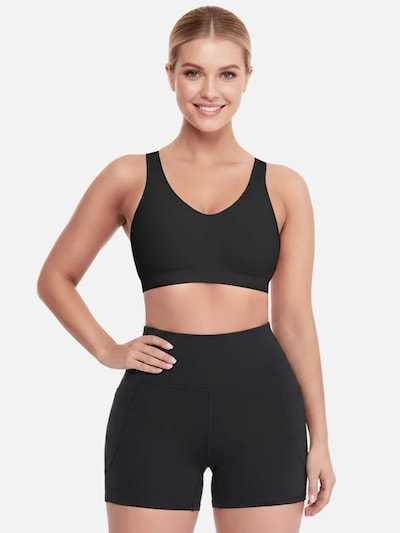 Shapetape Leggings 'High Waist Fitness Short met Telefoonzak' in S in Black, Item view