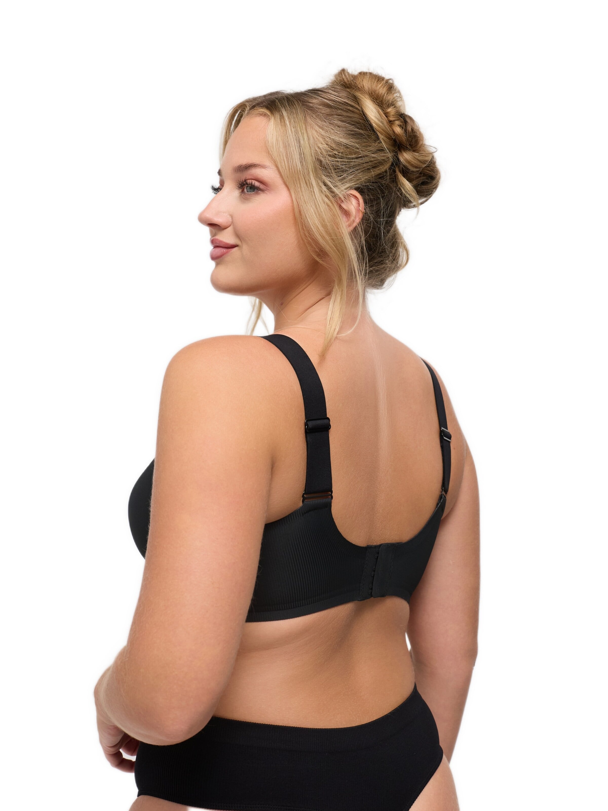 cfab Pienentävät Pienentävät rintaliivit 'Rib Comfort Minimizer BH' värissä musta