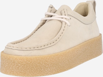 Tommy Jeans Moccasins in Beige: front