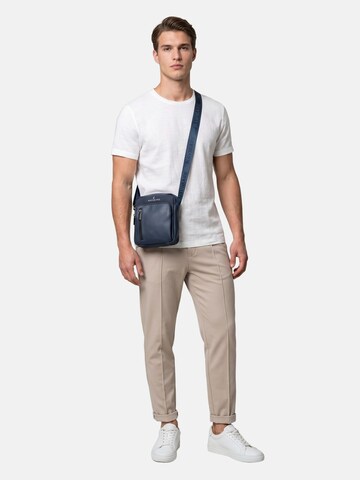 Borsa a tracolla 'Borsa a Tracolla Uomo Navigare - Poliestere Chiusura Zip' di Navigare in blu
