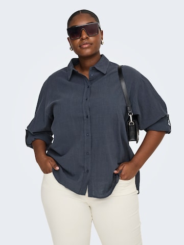 ONLY Carmakoma - Blusa 'CARTIZANA' en azul