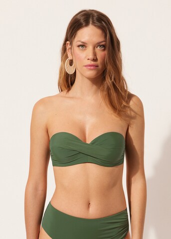 CALZEDONIA Bandeau Bikini Top 'INDONESIA' in Green