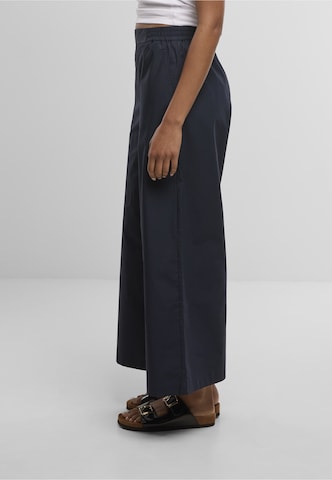 Urban Classics Wide leg Broek in Blauw