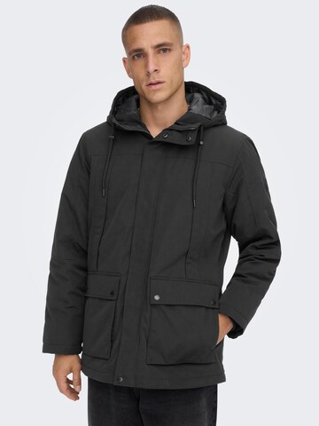 Only & Sons Vinterparka 'Jayden' i sort