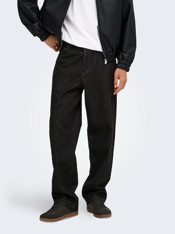 Only & Sons Loosefit Τζιν 'ONSFADE' σε καφέ: μπροστά