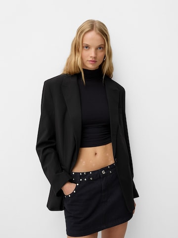 Blazer Bershka en noir : devant