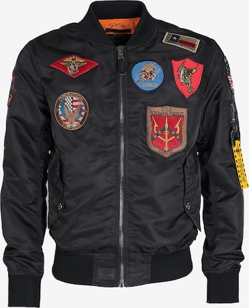 TOP GUN Jacke 'TG2024001' in Schwarz: Vorderseite