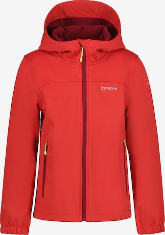 ICEPEAK - Casaco outdoor 'Kleve' em vermelho: frente