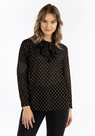 DreiMaster Klassik Blouse in Black: front