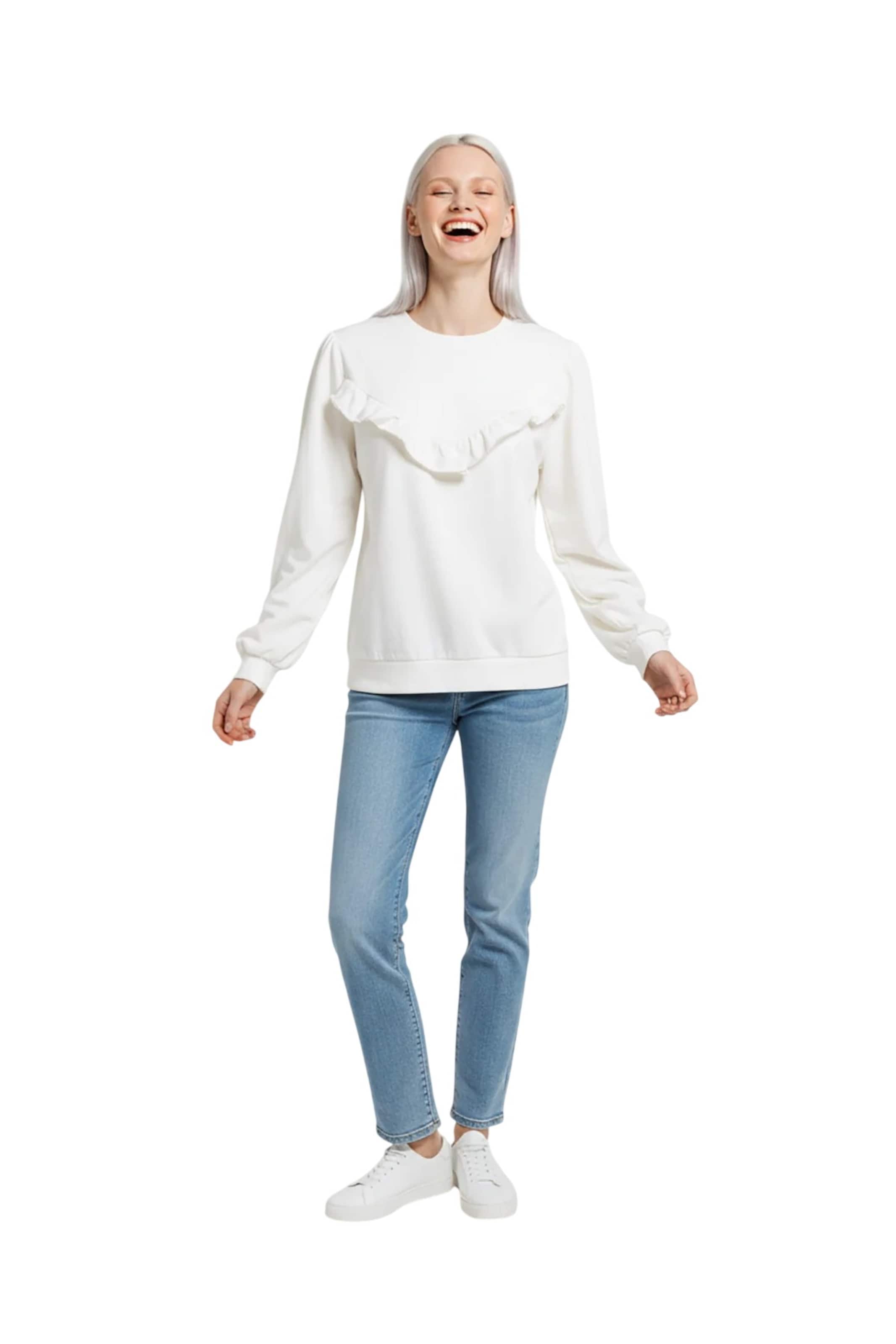 Alexa Dash Sweatshirt in White