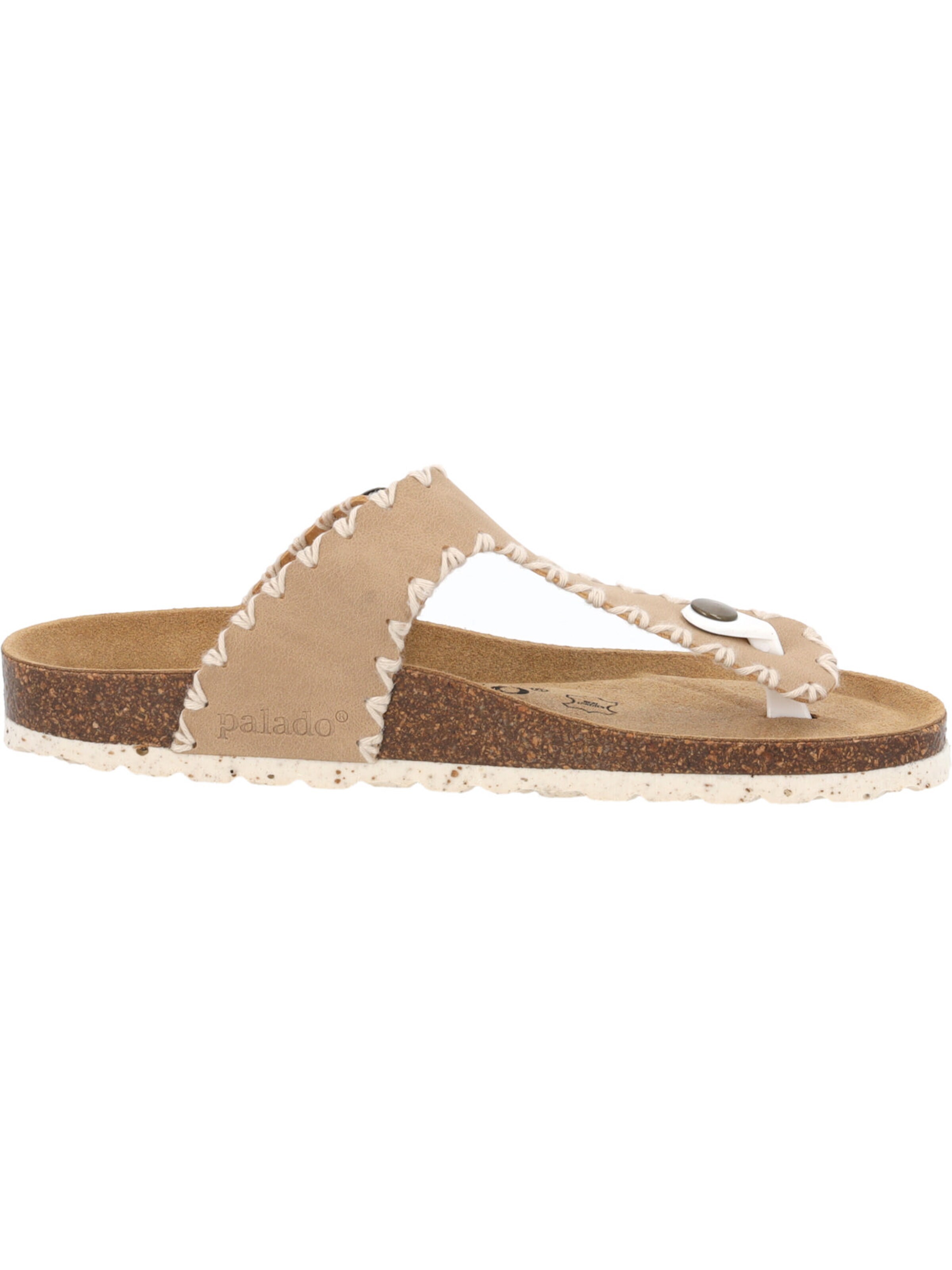 Palado T-bar sandals 'Palado Kos Stitch' in Beige