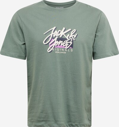 JACK & JONES T-shirt 'TAMPA' i beige / grön / lila / svart, Produktvy