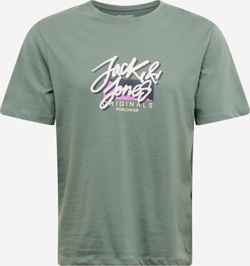 JACK & JONES Μπλουζάκι 'TAMPA' σε πράσινο: μπροστά