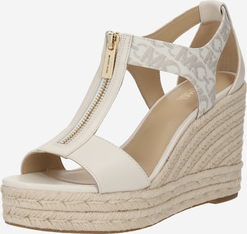 MICHAEL Michael Kors Sandal 'BERKLEY WEDGE' i beige: framsida