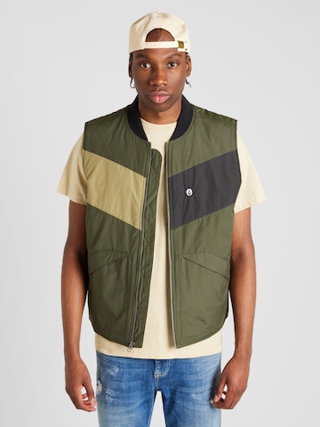 Volcom Bodywarmer 'PRYSMER' in Groen: voorkant