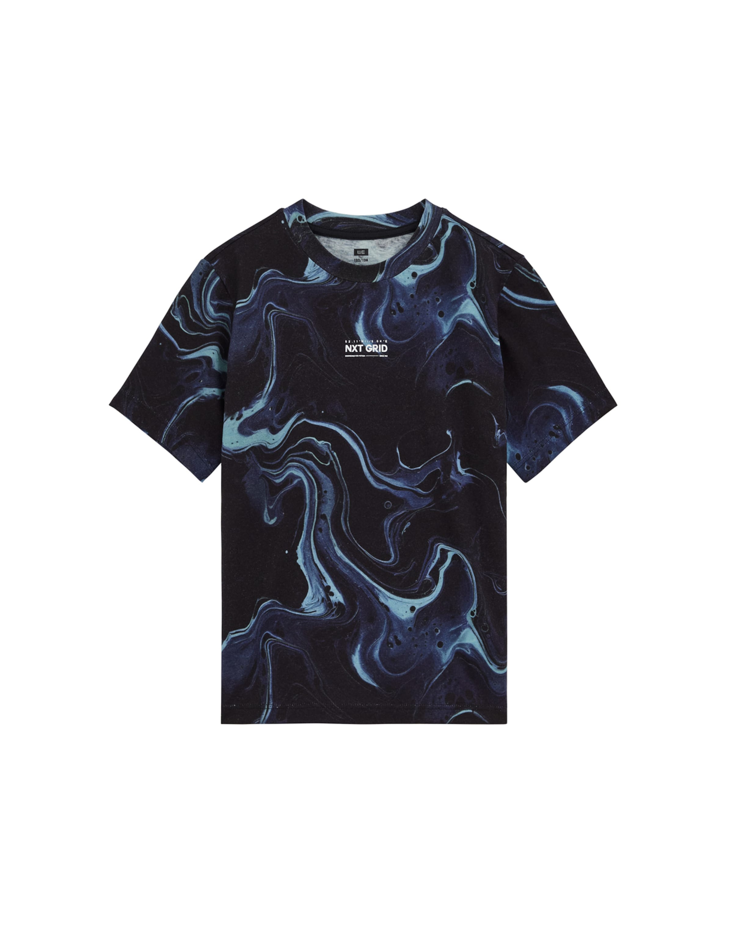 WE Fashion Majica | modra barva: sprednja stran