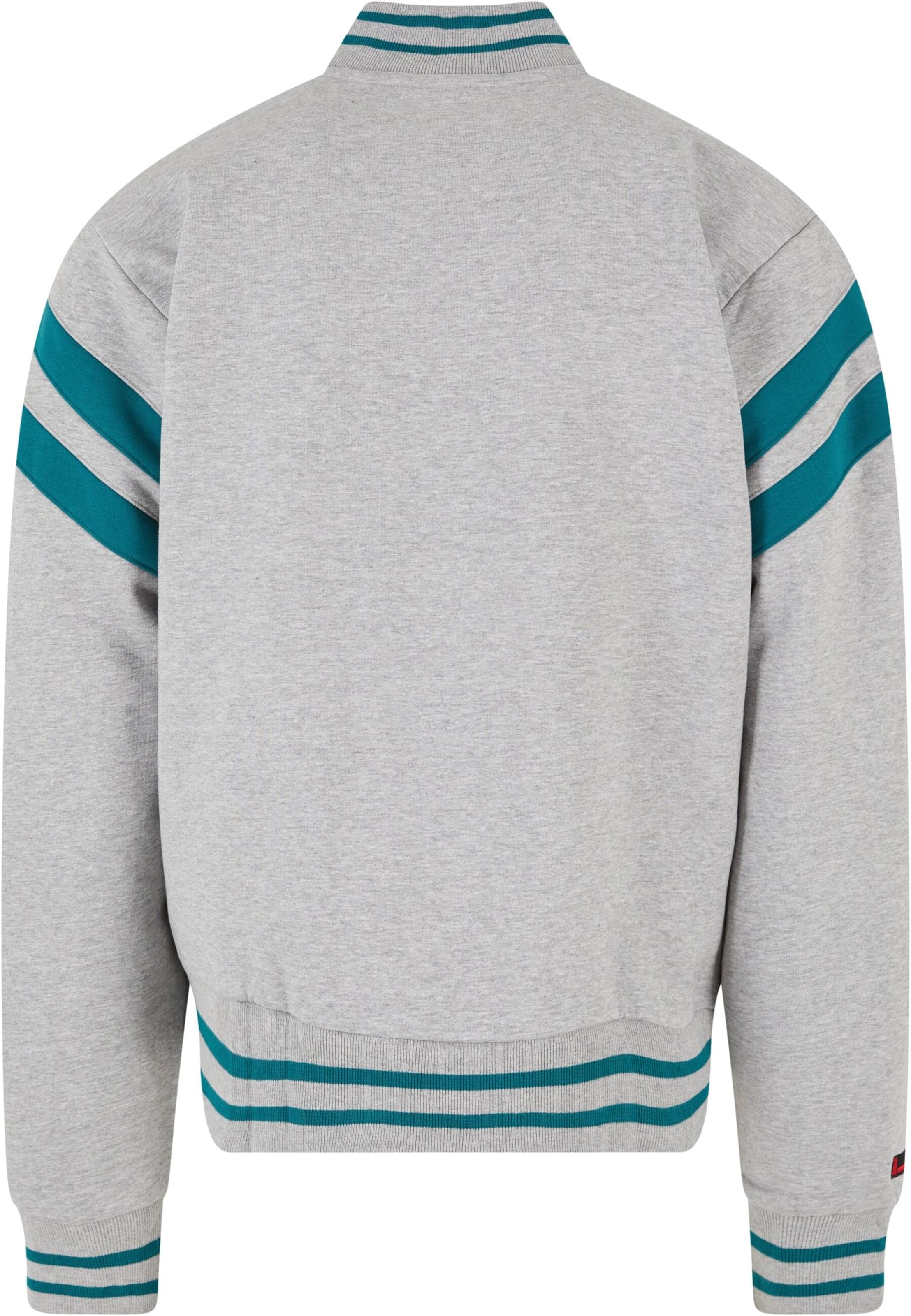 FUBU Кофта на молнии 'Varsity' в Серый