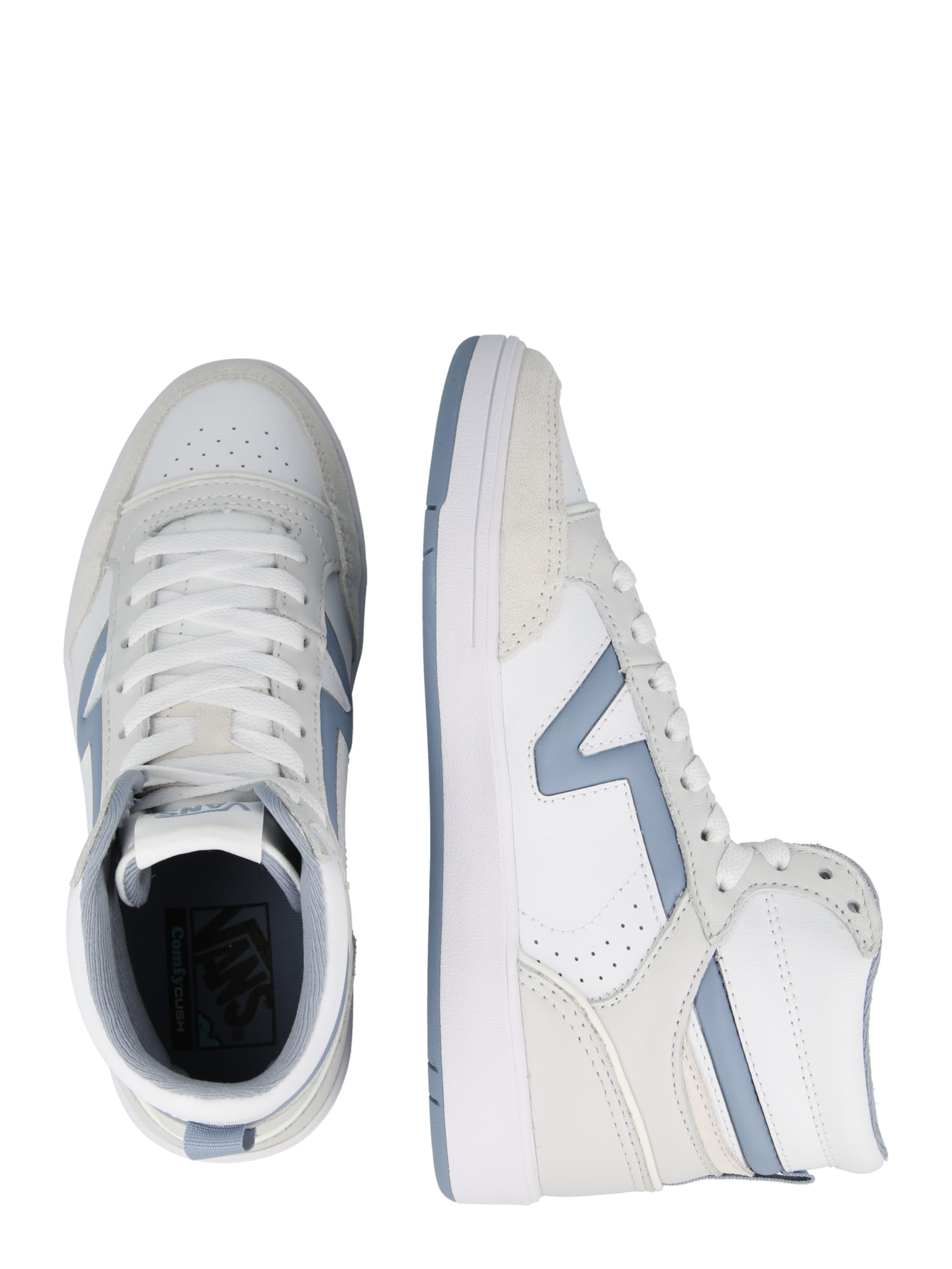 VANS - Zapatillas deportivas altas 'Lowland' en blanco: lado