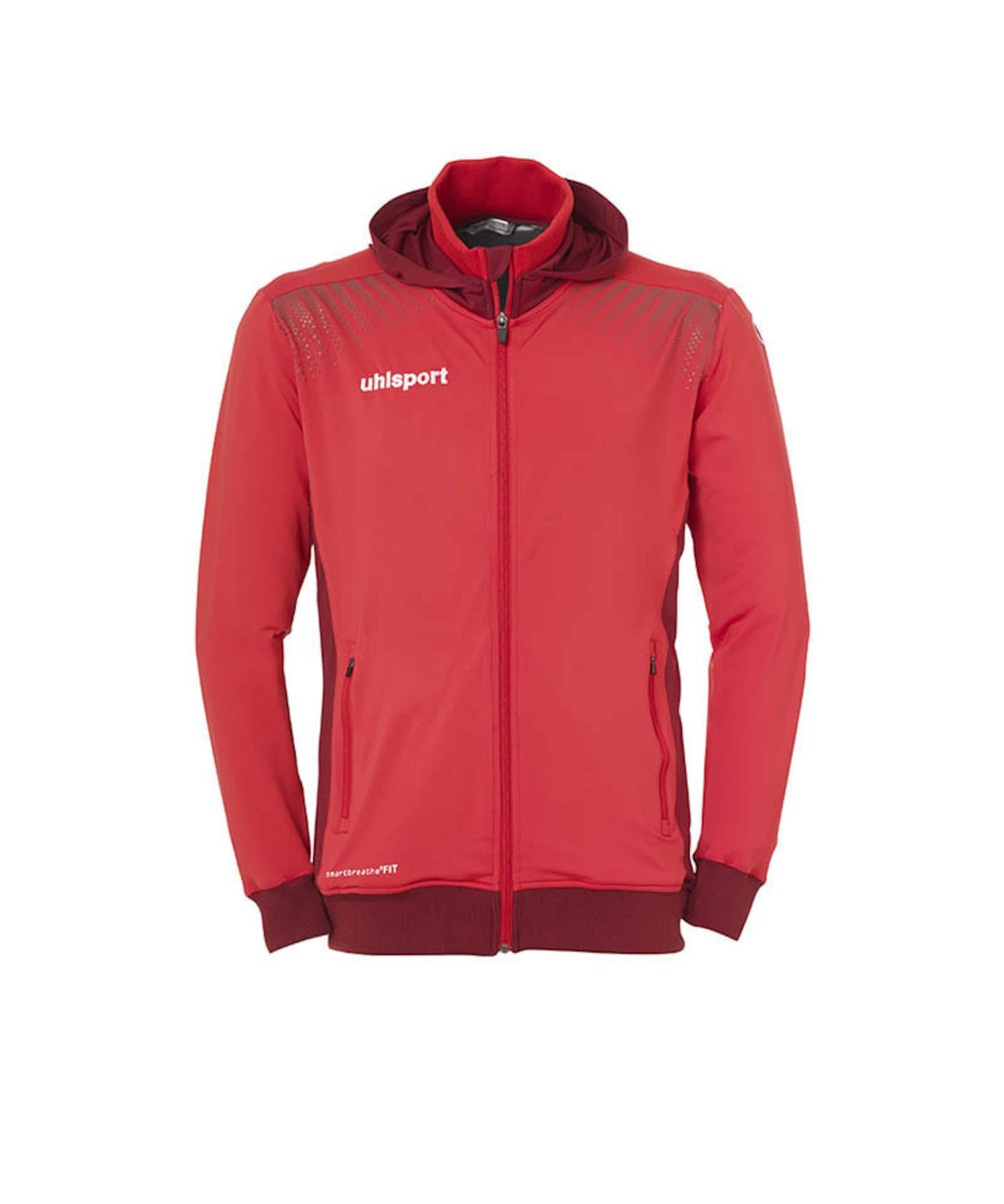 UHLSPORT Athletic Jacket in Red: front