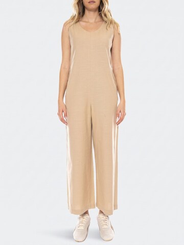 Thinking MU Jumpsuit 'Loose Janis Jumpsuit -- Women's Jumpsuit Women' in Beige