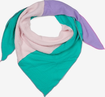 styleBREAKER Tuch '3-Farbiges Musselin Dreieckstuch' in Pink: Vorderseite